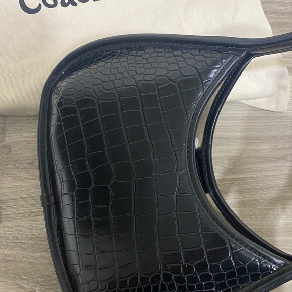 Coach Ergo bag in black croc embossed leather - Picture 3 of 14